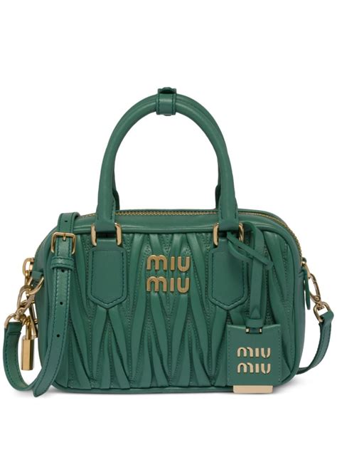 miu miu matelassé nappa leather mini bag